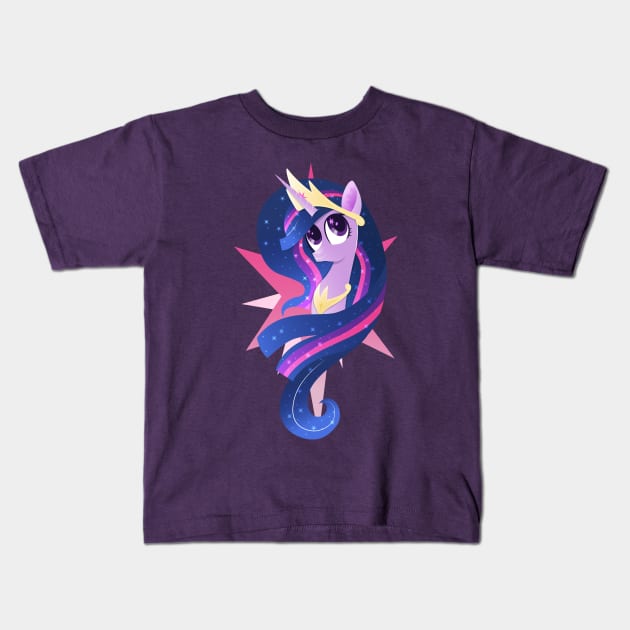 Ruler of Equestria Kids T-Shirt by illumnious